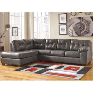Buy Contemporary Style L-Shaped 2 Piece Sectional Gray Faux Leather L-Sectional in  Orlando at Capital Office Furniture