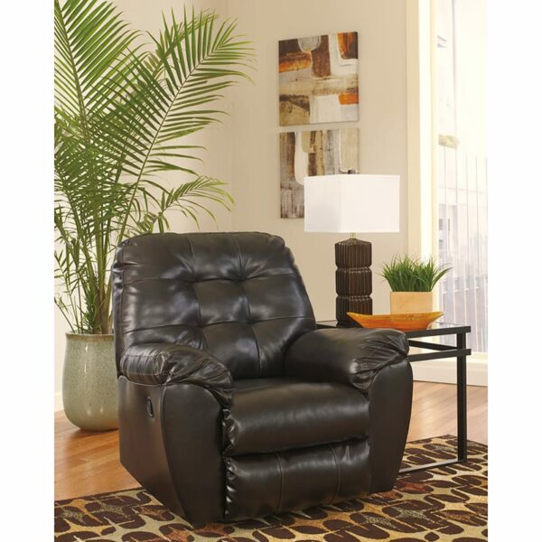 Buy Contemporary Style Rocker Recliner Chocolate FauxLeather Recliner near  Bay Lake at Capital Office Furniture