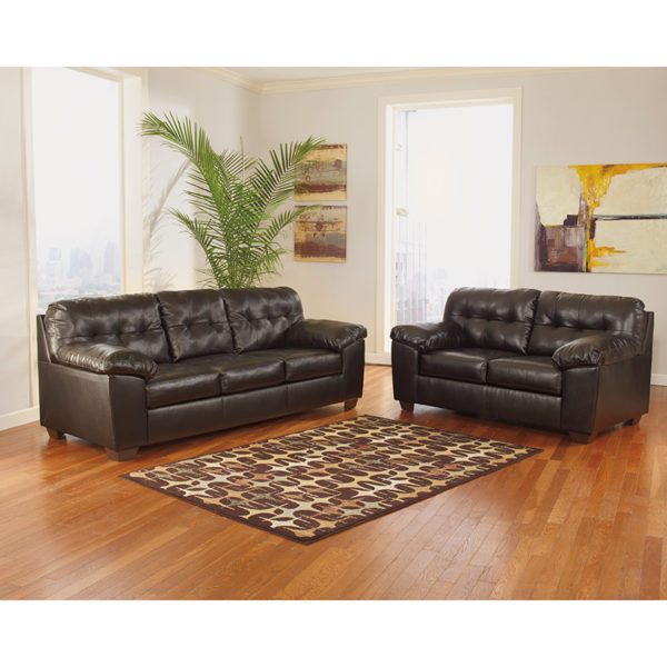 Buy Contemporary Style Sofa and Loveseat Set Faux Leather Living Set near  Lake Mary at Capital Office Furniture