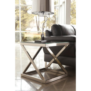 Buy Metro Modern Style Glass End Table near  Sanford at Capital Office Furniture