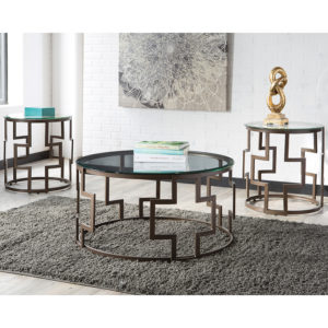 Buy Contemporary Style 3 Piece Glass End/Coffee Set near  Bay Lake at Capital Office Furniture