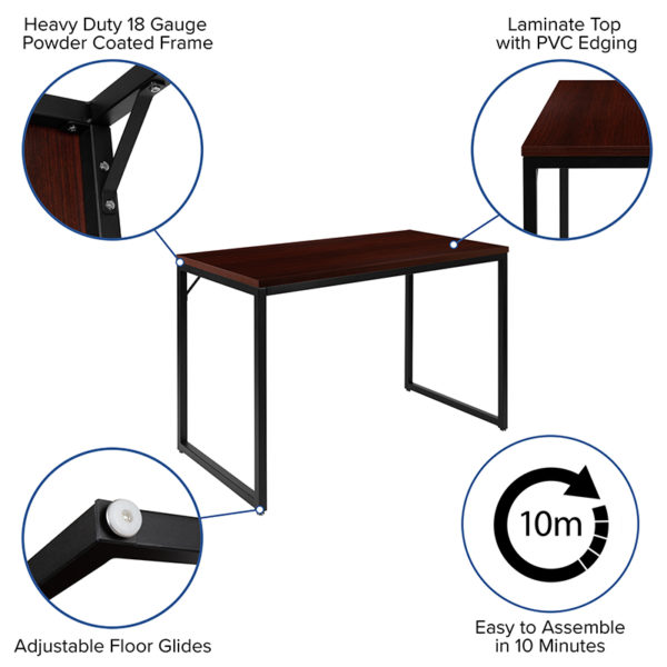 Nice Commercial Grade Industrial Style Office Desk - 47" Length Screw-in Adjustable Floor Glides home office furniture in  Orlando at Capital Office Furniture