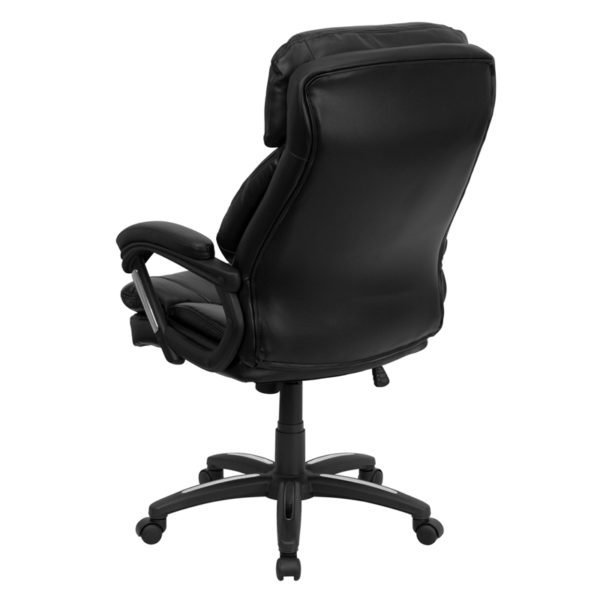Shop for Black High Back Leather Chairw/ High Back Design with Pillow Top Headrest near  Ocoee at Capital Office Furniture