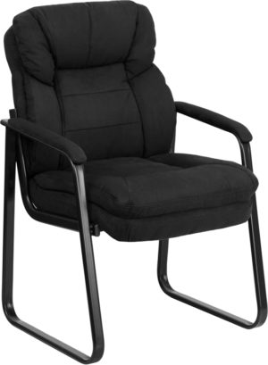 Buy Guest Office Chair Black Microfiber Side Chair near  Daytona Beach at Capital Office Furniture