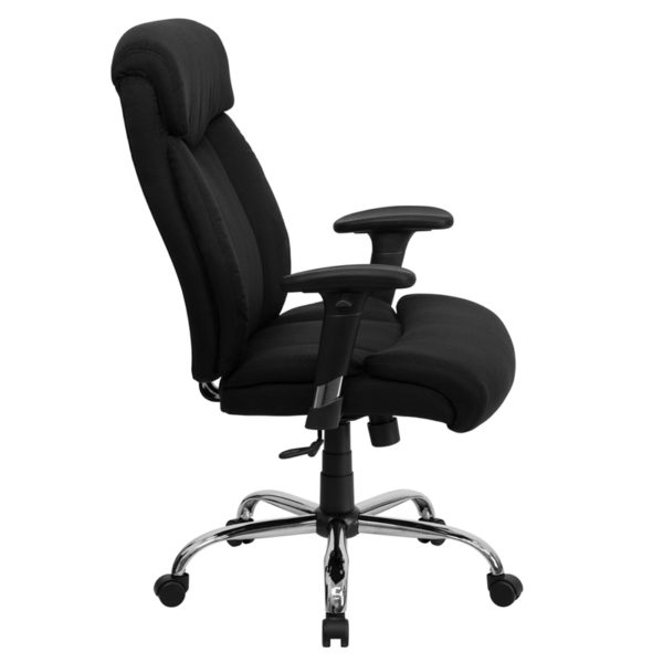 Nice HERCULES Series Big & Tall 400 lb. Rated Fabric Executive Ergonomic Office Chair with Headrest and Arms High Back Design with Headrest office chairs near  Bay Lake at Capital Office Furniture