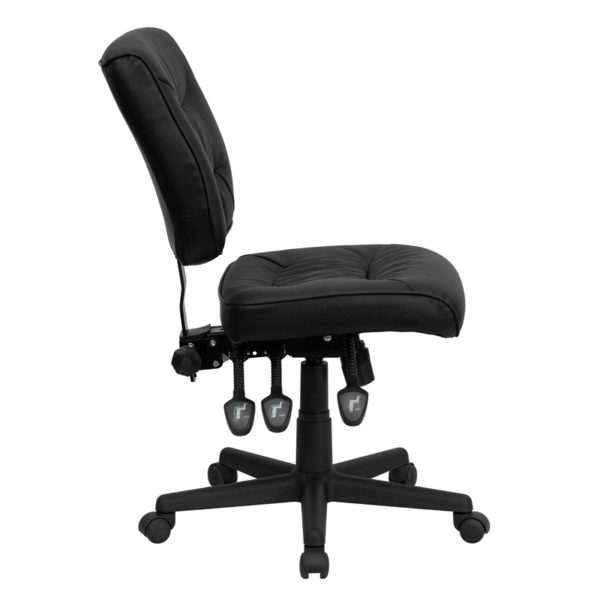 Nice Mid-Back LeatherSoft Multifunction Swivel Ergonomic Task Office Chair Tufted Back office chairs near  Ocoee at Capital Office Furniture
