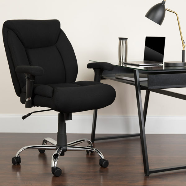 Buy Contemporary Big & Tall Office Chair Black 400LB Mid-Back Chair near  Lake Mary at Capital Office Furniture