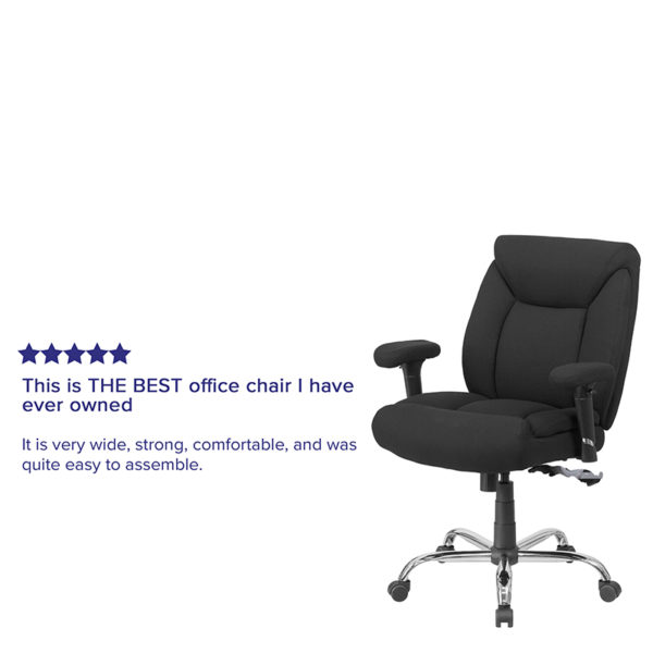 Nice HERCULES Series Big & Tall 400 lb. Rated Fabric Deep Tufted Swivel Ergonomic Task Office Chair with Adjustable Arms Mid-Back Design office chairs near  Winter Park at Capital Office Furniture