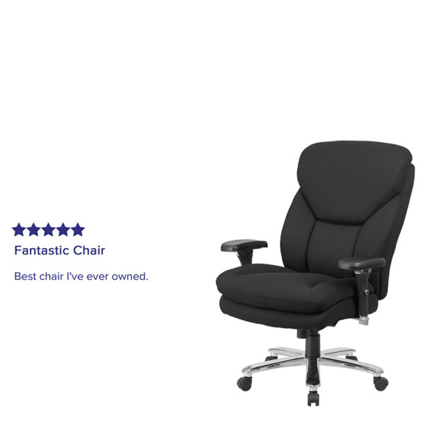 Nice HERCULES Series 24/7 Intensive Use Big & Tall 400 lb. Rated Fabric Executive Ergonomic Office Chair with Lumbar Knob High Back Design office chairs near  Casselberry at Capital Office Furniture
