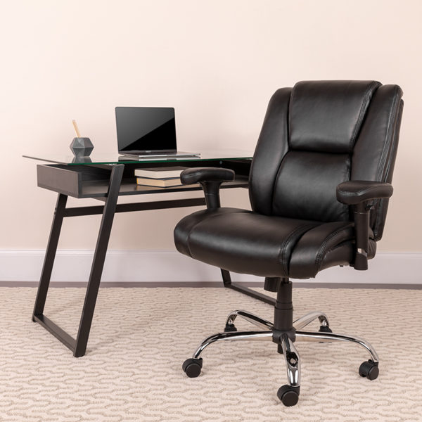Buy Contemporary Big & Tall Office Chair Black 400LB Mid-Back Chair near  Daytona Beach at Capital Office Furniture