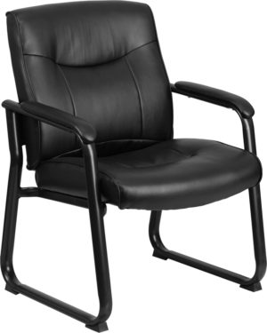 Buy Executive Guest Office Chair Black Leather Side Chair near  Casselberry at Capital Office Furniture