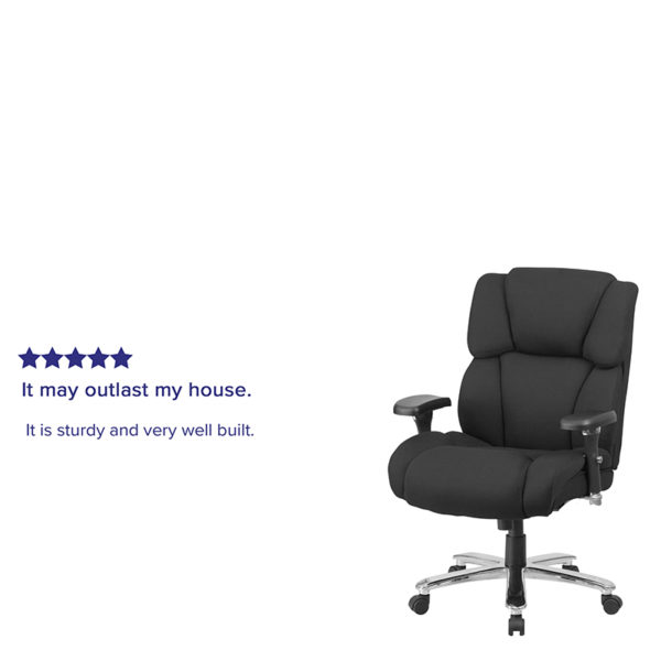 Nice HERCULES Series 24/7 Intensive Use Big & Tall 400 lb. Rated Fabric Executive Ergonomic Office Chair with Lumbar Knob High Back Design with Headrest office chairs near  Daytona Beach at Capital Office Furniture