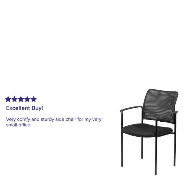Shop for Black Mesh Side Chair w/ Armsw/ Flexible Red Mesh Back near  Bay Lake at Capital Office Furniture