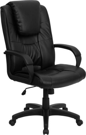 Buy Contemporary Office Chair Black High Back Leather Chair near  Windermere at Capital Office Furniture