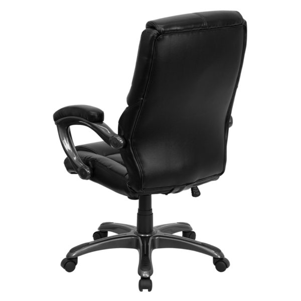 Shop for Black High Back Leather Chairw/ High Back Design with Headrest near  Daytona Beach at Capital Office Furniture