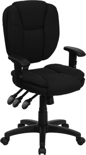 Buy Contemporary Task Office Chair Black Mid-Back Fabric Chair in  Orlando at Capital Office Furniture