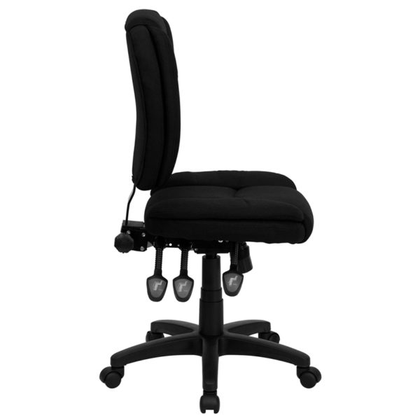Nice Mid-Back Fabric Multifunction Swivel Ergonomic Task Office Chair with Pillow Top Cushioning Pillow Top Cushioned Back and Seat office chairs near  Winter Garden at Capital Office Furniture