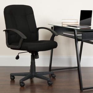 Buy Contemporary Office Chair Black Mid-Back Fabric Chair in  Orlando at Capital Office Furniture