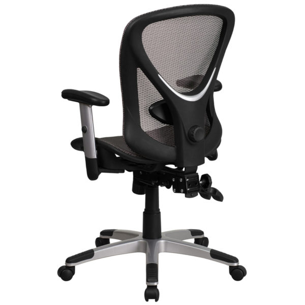Shop for Gray Mid-Back Mesh Chairw/ Transparent Gray Mesh Back and Seat in  Orlando at Capital Office Furniture