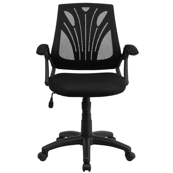 New office chairs in black w/ Tilt Tension Adjustment Knob adjusts the chair's backward tilt resistance at Capital Office Furniture near  Clermont at Capital Office Furniture