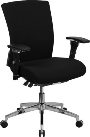 Buy Contemporary 24/7 Multi-Shift Use Office Chair Black 24/7 Mid-Back-300LB in  Orlando at Capital Office Furniture