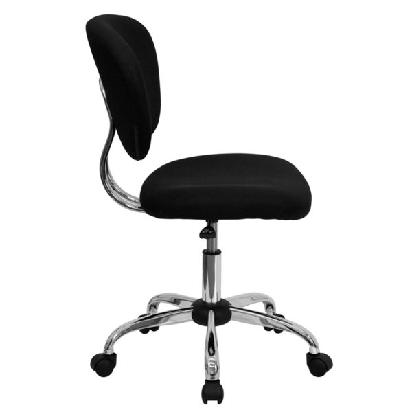 Nice Mid-Back Mesh Padded Swivel Task Office Chair with Base Padded Mesh Back and Seat office chairs near  Windermere at Capital Office Furniture