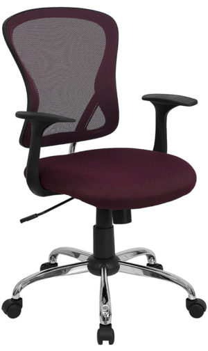 Buy Contemporary Task Office Chair Burgundy Mid-Back Task Chair in  Orlando at Capital Office Furniture
