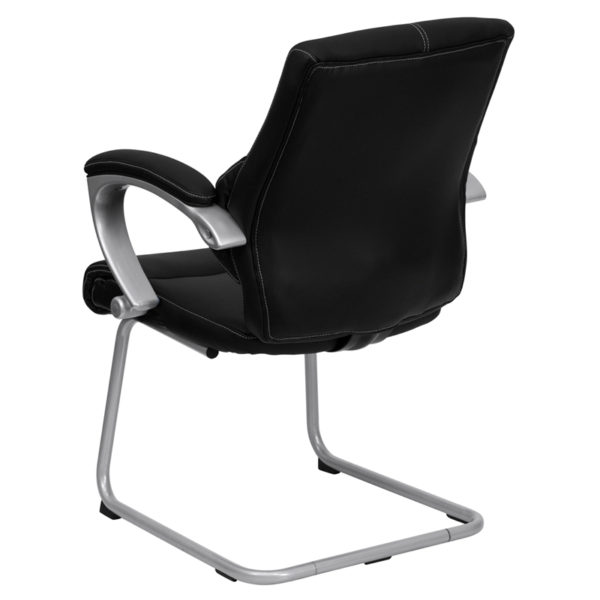Shop for Black Leather Side Chairw/ Black LeatherSoft Upholstery near  Oviedo at Capital Office Furniture