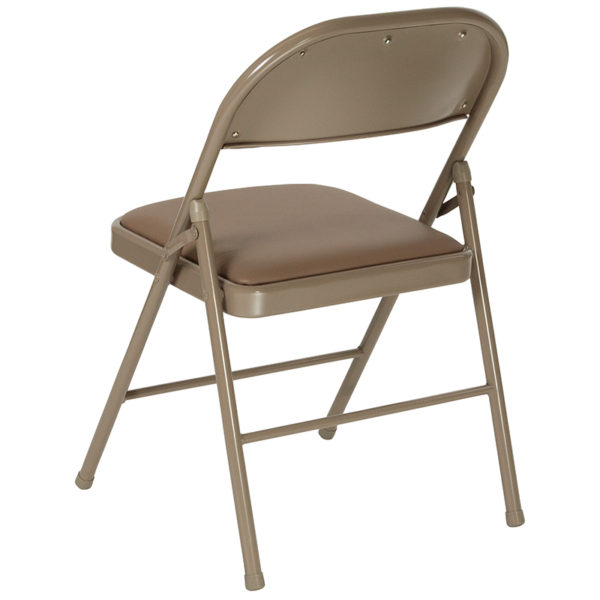 New folding chairs in beige w/ 18 Gauge Steel Frame at Capital Office Furniture near  Leesburg at Capital Office Furniture