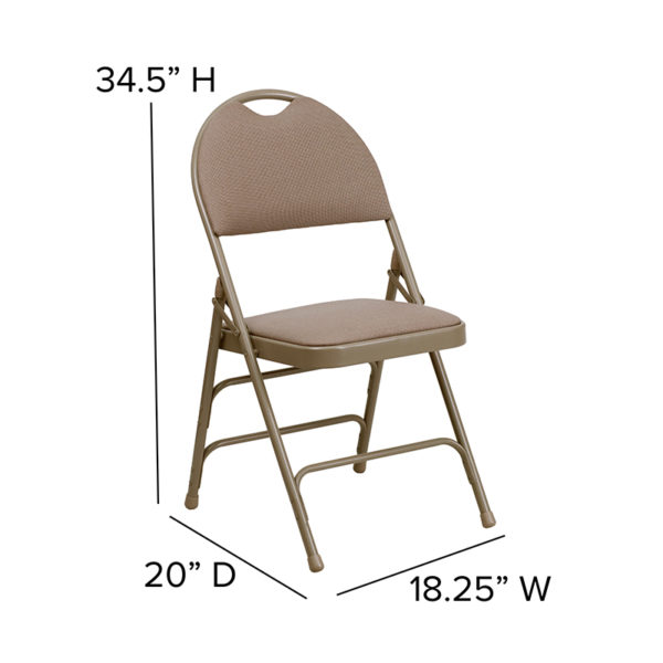 Looking for beige folding chairs near  Leesburg at Capital Office Furniture?