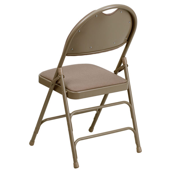 New folding chairs in beige w/ 18 Gauge Steel Frame at Capital Office Furniture near  Oviedo at Capital Office Furniture