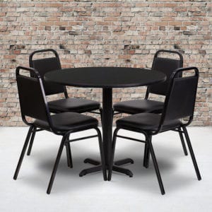 Buy Table and Chair Set 36RD BK Table-Banquet Chair in  Orlando at Capital Office Furniture
