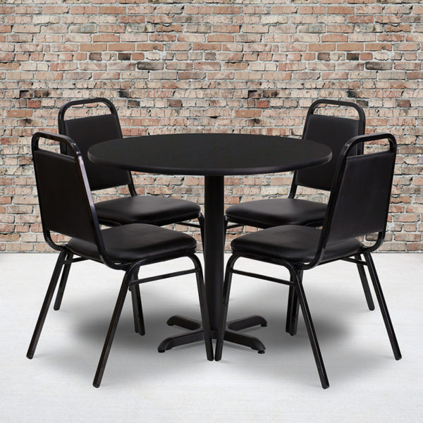 Buy Table and Chair Set 36RD BK Table-Banquet Chair near  Bay Lake at Capital Office Furniture