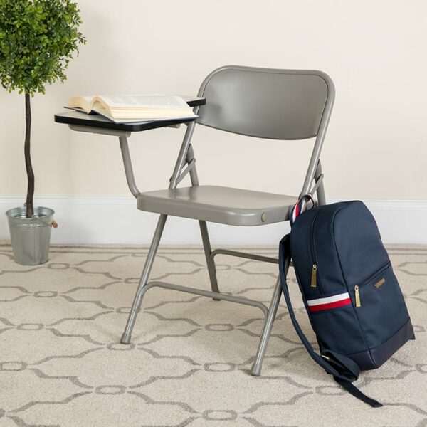 Buy Multipurpose Tablet Arm Chair Beige Metal Tablet Arm Chair near  Oviedo at Capital Office Furniture