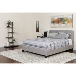 Buy Platform Bed Full Platform Bed-Light Gray near  Clermont at Capital Office Furniture