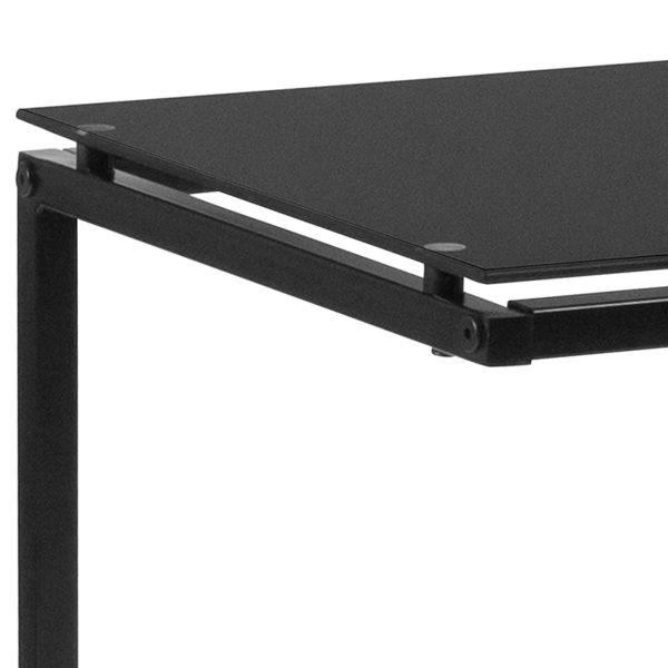 Shop for Black Glass End Tablew/ 6mm Thick Glass near  Oviedo at Capital Office Furniture