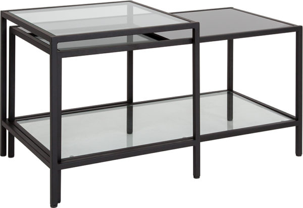 Buy Contemporary Style Tiered Glass Coffee Table near  Saint Cloud at Capital Office Furniture