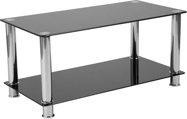 Buy Contemporary Style Black Glass Coffee Table near  Altamonte Springs at Capital Office Furniture