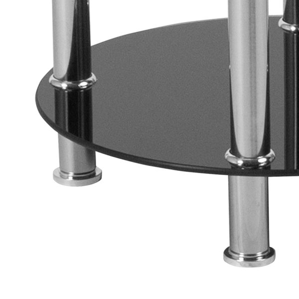 Shop for Black Glass End Tablew/ 6mm Thick Glass near  Windermere at Capital Office Furniture