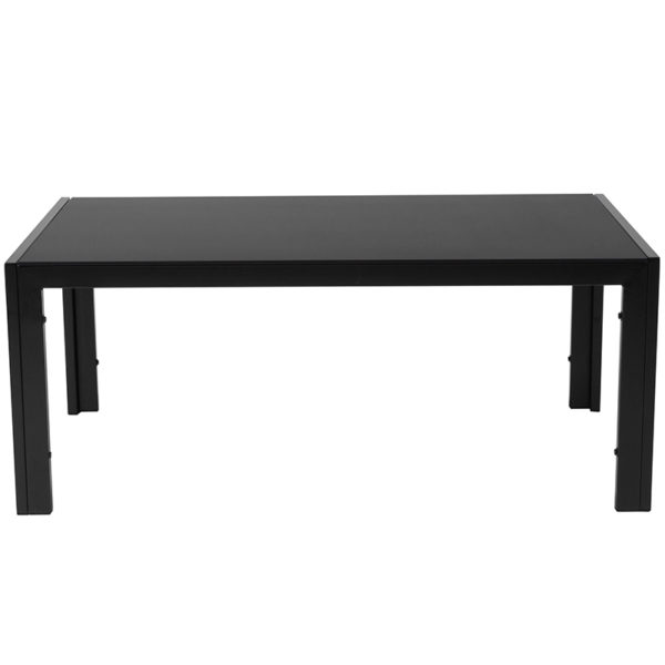 Nice Franklin Collection Sleek Glass Coffee Table with Metal Legs Rectangle Top living room furniture near  Winter Springs at Capital Office Furniture