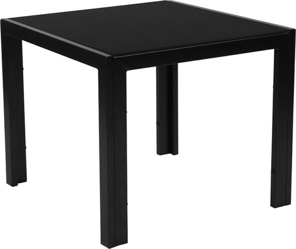 Buy Contemporary Style Black Glass End Table near  Lake Buena Vista at Capital Office Furniture