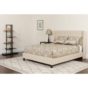 Buy Platform Bed Twin Platform Bed-Beige near  Bay Lake at Capital Office Furniture