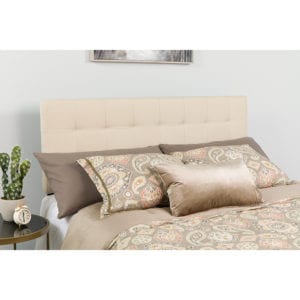 Buy Contemporary Style Panel Headboard Full Headboard-Beige Fabric near  Clermont at Capital Office Furniture