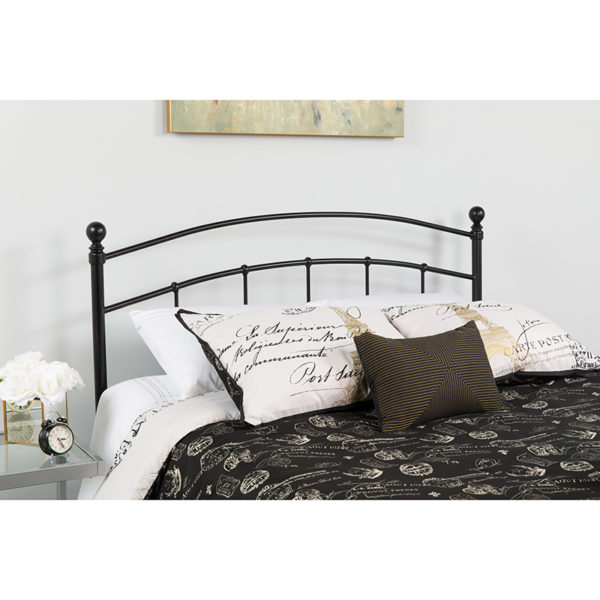 Buy Contemporary Style Black Metal Full Headboard near  Windermere at Capital Office Furniture