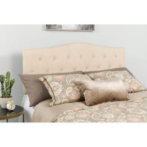 Buy Contemporary Style Full Headboard-Beige Fabric near  Leesburg at Capital Office Furniture