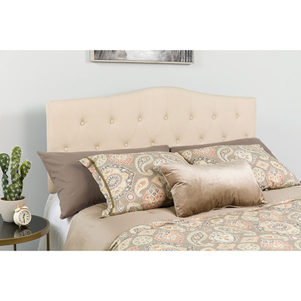 Buy Contemporary Style Full Headboard-Beige Fabric near  Winter Park at Capital Office Furniture
