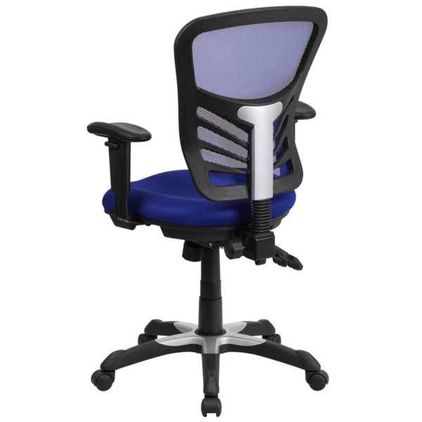 Shop for Blue Mid-Back Mesh Chairw/ Built-In Lumbar Support near  Leesburg at Capital Office Furniture
