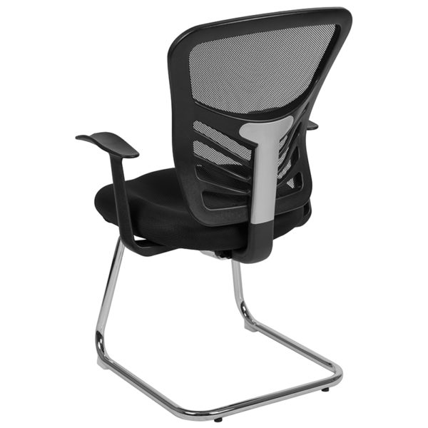 New office guest and reception chairs in black w/ Chrome Cantilever Base at Capital Office Furniture near  Daytona Beach at Capital Office Furniture