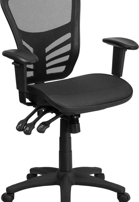 Mid-Back Mesh Multifunction Executive Swivel Ergonomic Office Chair with Adjustable Arms – Orlando