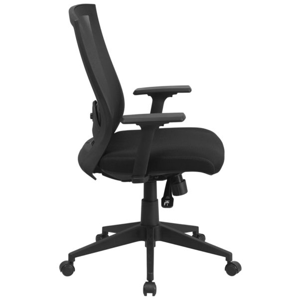 Nice Mid-Back Mesh Executive Swivel Ergonomic Office Chair with Back Angle Adjustment and Adjustable Arms Adjustable Lumbar Support office chairs near  Leesburg at Capital Office Furniture
